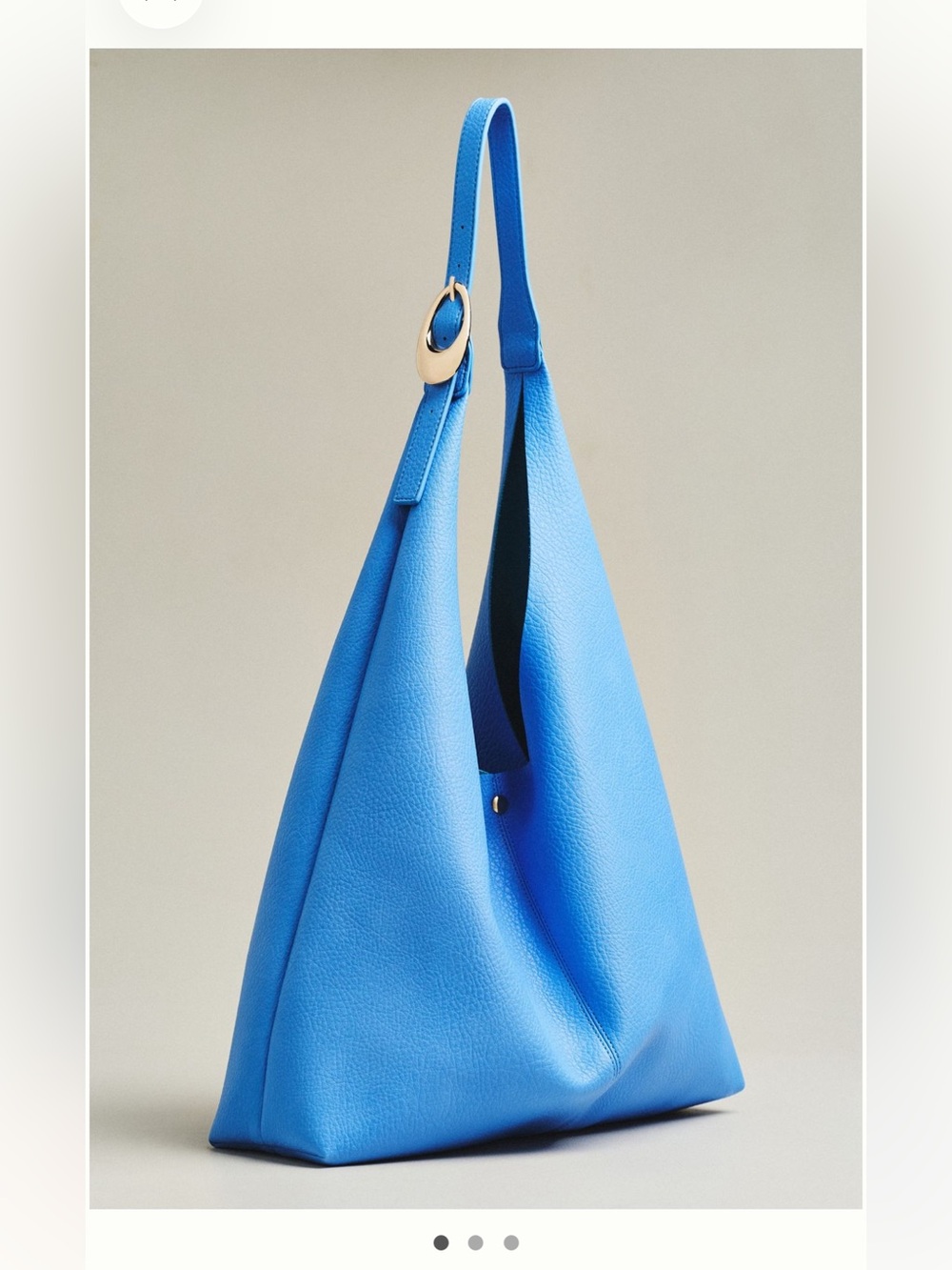 antthopologie faux leather slouchy bag